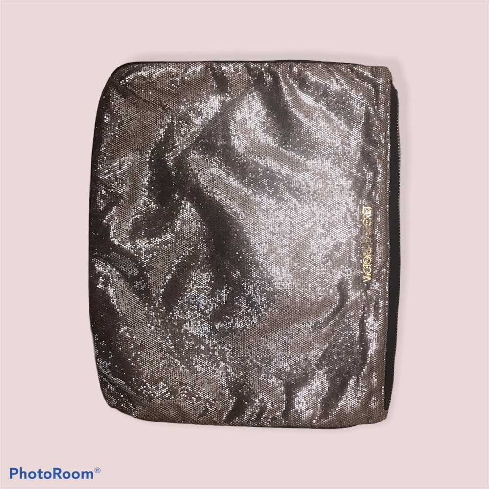 Victoria’s Secret gold shimmer large clutch